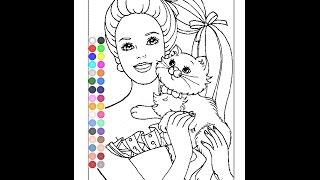 Free Barbie Coloring Pages For Girls - Barbie Online Coloring