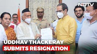 Watch: Uddhav Thackeray Submits Resignation To Maharashtra Governor