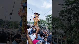 Lakhs of people came for Ganesha immersion #ganpati #ganpatibappamorya #ganesh #shorts