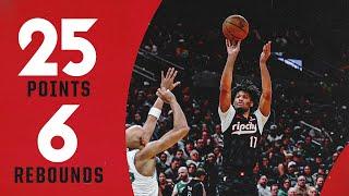 Shaedon Sharpe Highlights | Portland Trail Blazers 118, Boston Celtics 128 | March 5, 2025