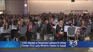 Michelle Obama Speaks At Pennsylvania Conference For Women In Philadelphia