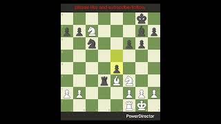 Chess checkmate by white Rook and Knight #chess #shortsvideo