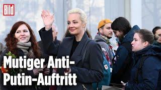 Kreml-Kritikerin Nawalnaja in Berlin