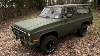 Chevy Blazer K5 / M1009 military version 6.2  Diesel V8 cold start