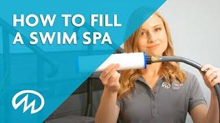 Swim Spa Start up - How to Fill a Swim Spa