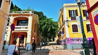 Walking In Macau, China - Crazy Hall Slope Alley Area