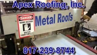 Metal Roofing Panel Machine - Apex Roofing, Inc. - 817-239-9426