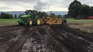 TOOMEY ALG3500B Scraper stripping topsoil in Switzerland.