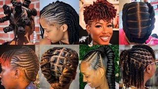 80+ Natural Cornrow Braids Hairstyles For Black Women | Minimalist Natural Braids Hairstyles