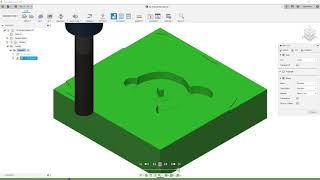 Creating a closed pocket clearing toolpath - 3-Axis Machining with Autodesk Fusion 360