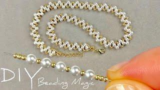 Easy Beaded Necklace Tutorial: Seed Bead Jewelry Making | Beading Tutorials