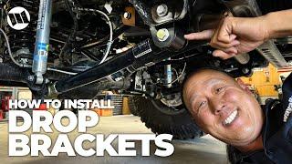 HOW TO Install Control Arm Drop Brackets on a Jeep Wrangler or Gladiator