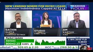 CNBC TV 18 Trading Hour | Micro Finance Industry Network | Sachin Gupta | Careedge Ratings