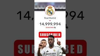 Real Madrid 15,000,000 Subscriber on YouTube #realmadrid #real #madrid #bernabéu #vinicius #mbappe