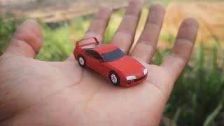 How to make toyota supra /supra paper model /supra from paper /supra racing/#handmade #supra #toyota