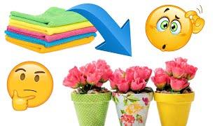 How to Change Colour Of Flower Pot Without Paint || Flower pot || Craft || DIY Ideas || Easy Crafts