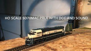 Product Review: Athearn Genisis Ho Scale SD70MAC   PRLX with Tsunami 2 sound!!!