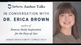 Sefaria Author Talks with Dr. Erica Brown