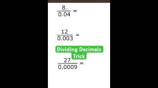 Try This Math Trick #mathematics  #mathtricks  #fractious #maths #division