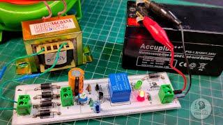 How to make Auto Cut Off Battery Charger for any Battery | Automatic charger circuit for 12V & 6V