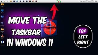 How to move the taskbar to Top, Left, right, in Windows 11 [2024]