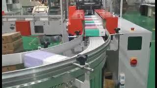 Automatic V fold hand towel paper converting & packaging line