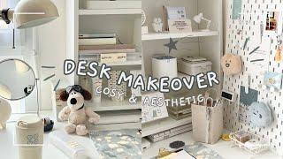 desk makeover [part 1] ︎ | aesthetic, cosy & minimalist 