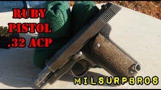 Ruby Pistol in .32 ACP (Spanish Production for French in WWI)