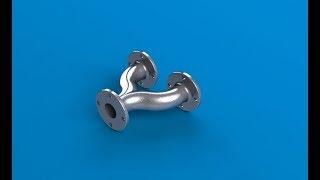 SolidWorks Tutorial - Pipe Adaptor 2 into 1 - (Beginners Exercise)