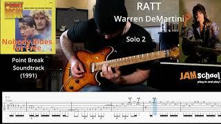 Ratt Nobody Rides for Free Warren DeMartini Guitar Solo with TAB