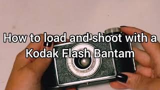 How to load film and shoot with a  1947 Kodak Flash Bantam