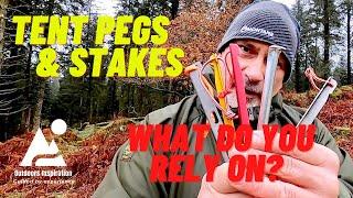 Tent Pegs & Stakes | Wild Camping Tent Peg Selection | V Peg vs Y Peg Titanium and DAC Tent Pegs