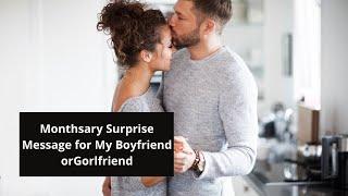 Monthsary Surprise Message, Quotes and Sayings for My Boyfriend or Girlfriend