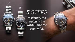 How to tell if a watch is the RIGHT size for your wrist in 5 steps. From online to the wrist.