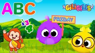  Abc, Shapes & Colors – Exciting Educational Songs For 3-year-olds With Giligilis! 