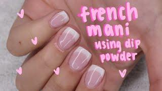 HOW TO: step-by-step DIP powder french manicure!