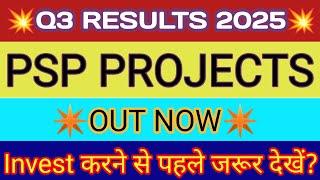 PSP Projects Q3 Results 2025  PSP Projects Results Today  PSP Projects Share Latest News