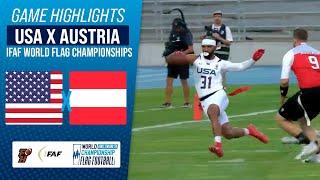 UNITED STATES X AUSTRIA | MEN'S FINAL | IFAF WORLD FLAG CHAMPIONSHIP 2024 | Game Highlights