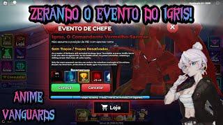 LIVE - ZERANDO O BOSS EVENT DO ANIME VANGUARDS! | TioSussurro |