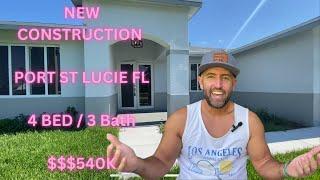 Take A Tour Of This BRAND New Construction Home In Port St Lucie, Florida.