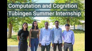 Computation and Cognition Tübingen Summer Internship | 3-months fully funded internship in Germany!