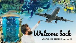 World's biggest fish aquarium at jeddah Airport | Vlog | Ali Usman Ghani