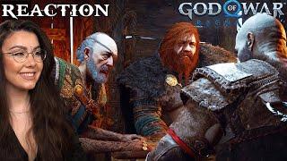 Thor and Odin Visit Kratos Reaction - (Funny Scene) GOD OF WAR RAGNAROK