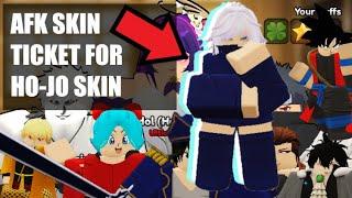 HOW TO GET HO-JO SKIN IN ALS AFK FARM SKIN TOKENS BEST METHOD GET ALL SKINS  Anime Last Stand Roblox