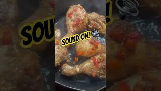  ASMR SIZZLING CHICKEN | TURN UP THE HEAT!  #ChickenSizzle #ASMR #SizzlingChicken #Shorts