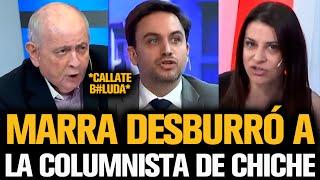 MARRA DESBURRÓ A LA COLUMNISTA DE CHICHE GELBLUNG