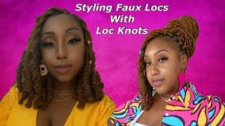 How to style your faux locs! 2 different styles