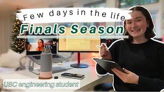 DAY IN THE LIFE *finals szn* | Biomedical Eng student at UBC (studying, planning + stress)