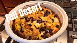 Apple & Cranberry Bread Pudding