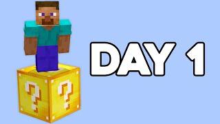 I Spent 100 Days in LUCKY BLOCK Minecraft